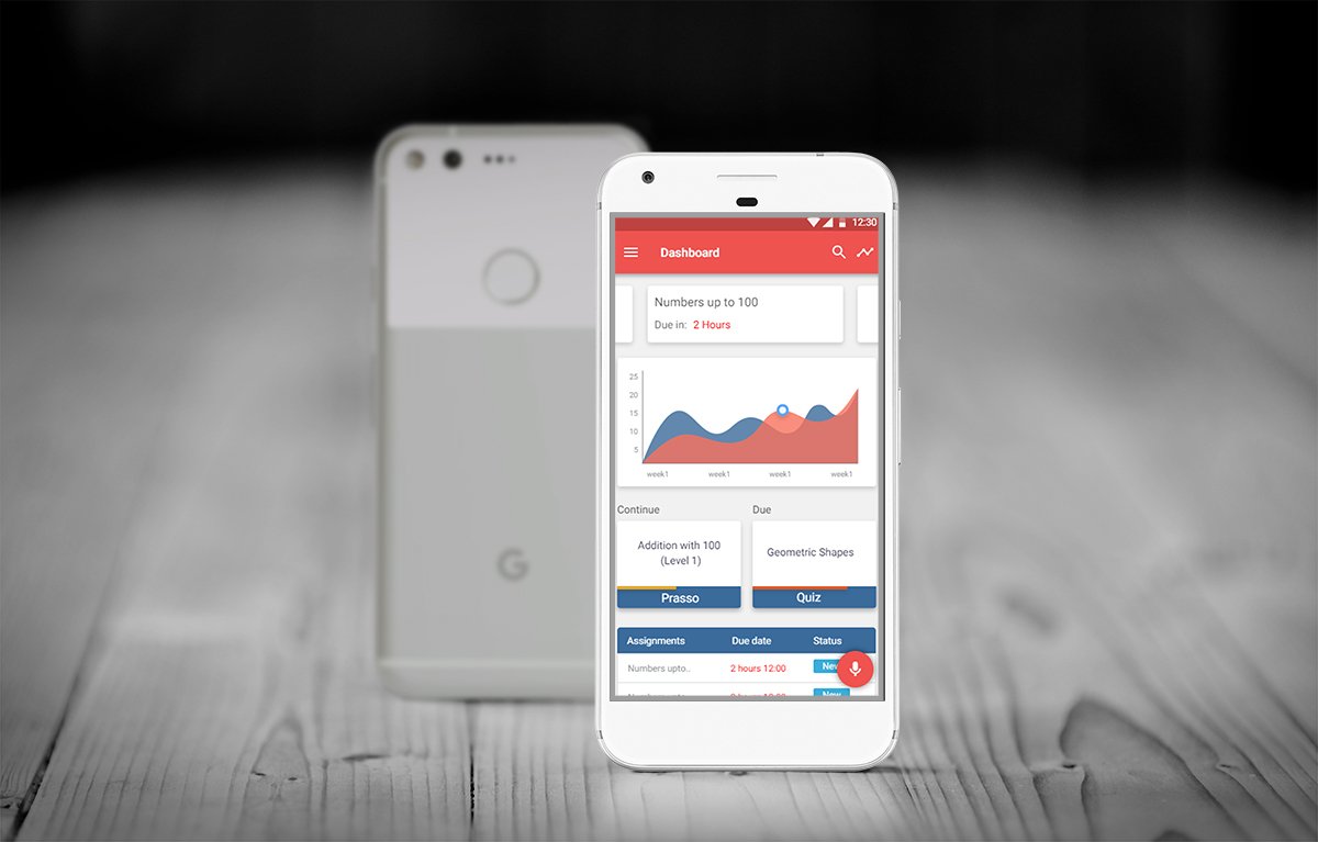 HeyMath Student App on Google Pixel — production deployment